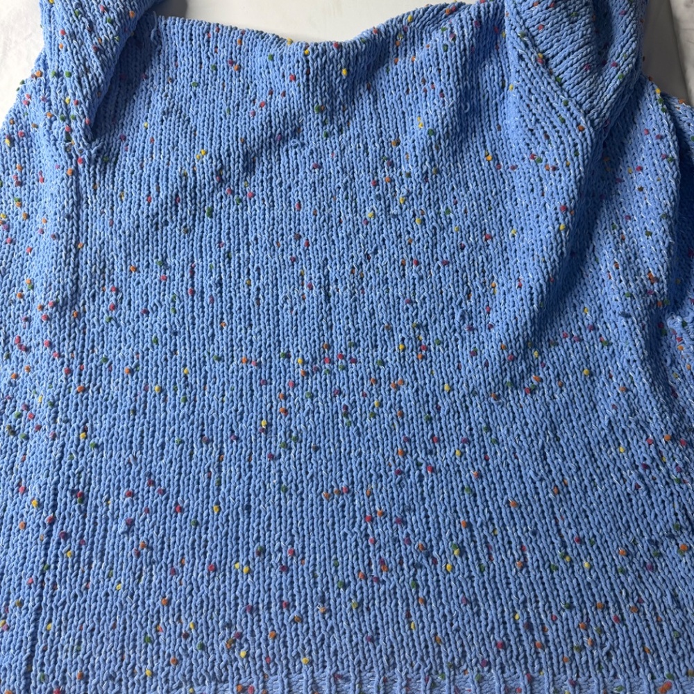 Women's Altar'd State Blue Cardigan Lightweight Knit Sweater Size Medium - Picture 6 of 9